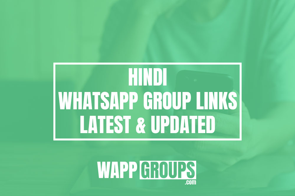 Hindi WhatsApp Group Links