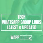Tech WhatsApp Group Links