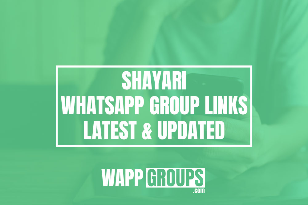 Shayari WhatsApp Group Links