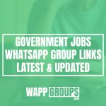 Government Jobs WhatsApp Group Links