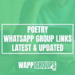Poetry WhatsApp Group Links