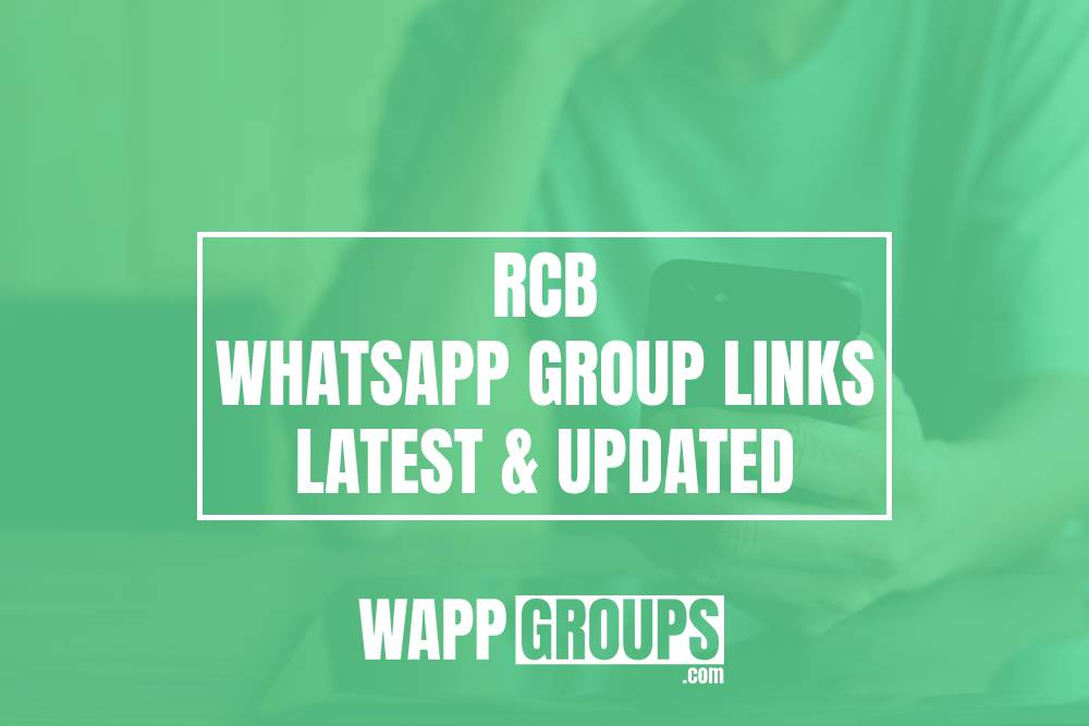 RCB WhatsApp Group Links