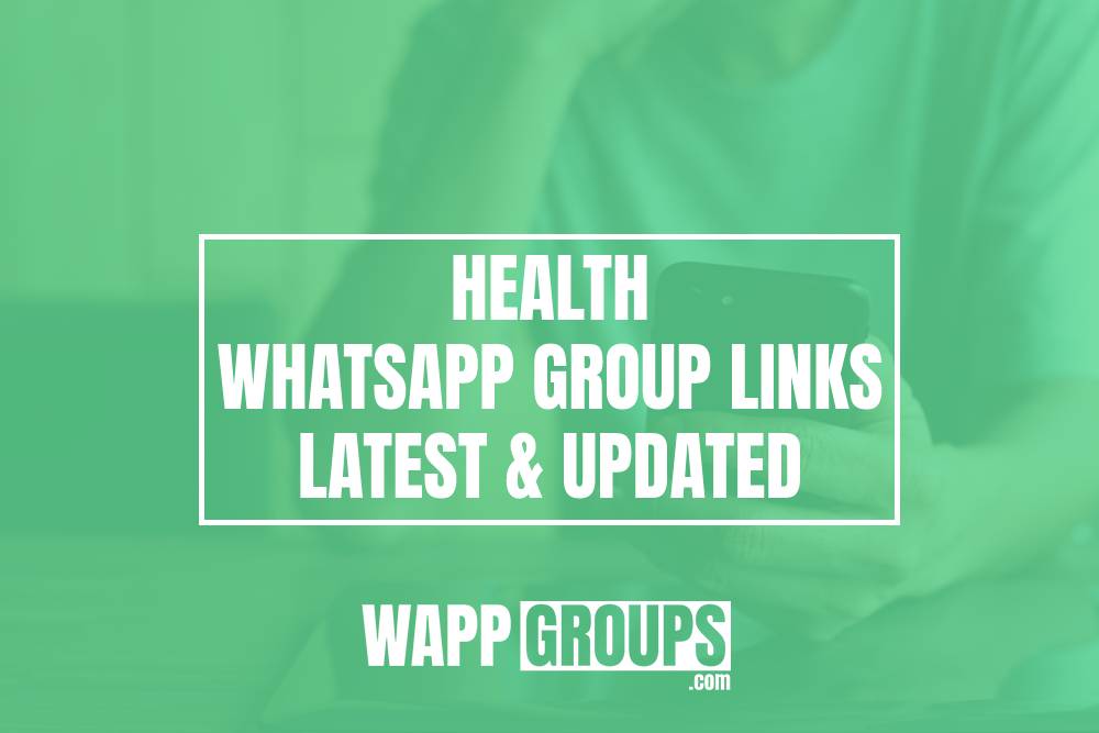 Health WhatsApp Group Links