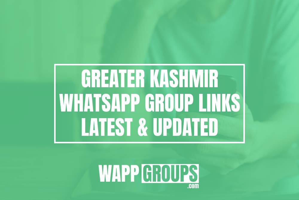 Greater Kashmir WhatsApp Group Links