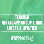 Teachers WhatsApp Group Links