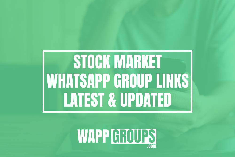 Stock Market WhatsApp Group Links